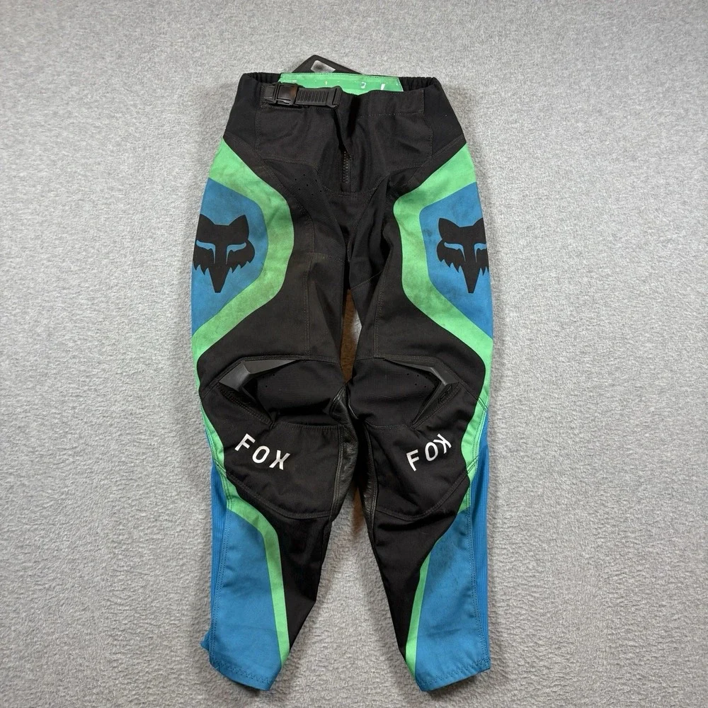 Fox Racing 180 Motocross Pants Youth 24 Blue Green Black MX ATV Riding Gear